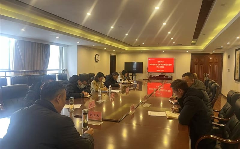 矿勘集团金？？？蟛橹倏2024年度党支部书记抓党建述职评议专题会
